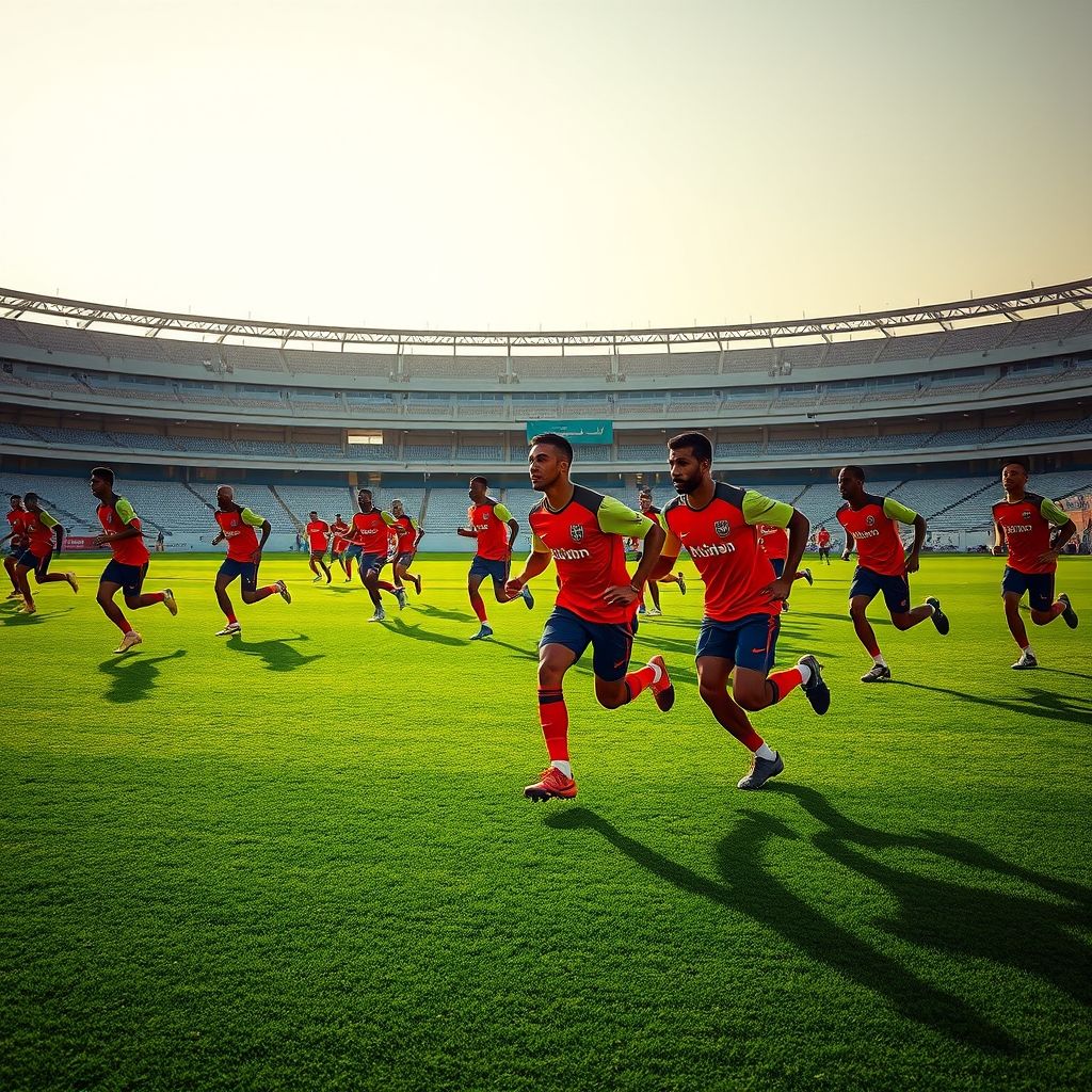 星空体育课程-阿尔艾因球员积极备战，誓夺更好名次